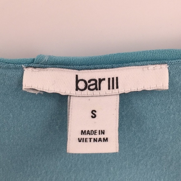 Nwt Bar III Split Back Layered Tank Top Blue Sm - Picture 5 of 8